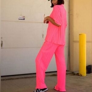 Dressed In Lala Electric Pink Pant (ONLY THE PANTS)